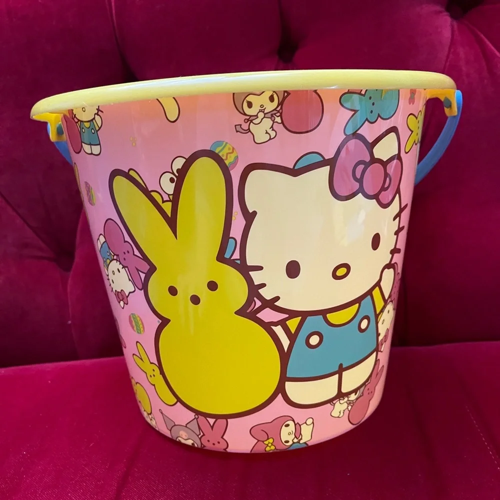 Hello Kitty and Friends x Peeps Easter Jumbo Pail Bucket NWT